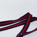 GUCCI GG Supreme Sherry Line Tote Bag PVC Navy Red 002 4487 39 Auth th6526-8