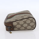 GUCCI GG Supreme Web Sherry Line Bag PVC Beige Red 40 014 3553 Auth th6527-4