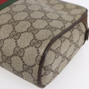 GUCCI GG Supreme Web Sherry Line Bag PVC Beige Red 40 014 3553 Auth th6527-8