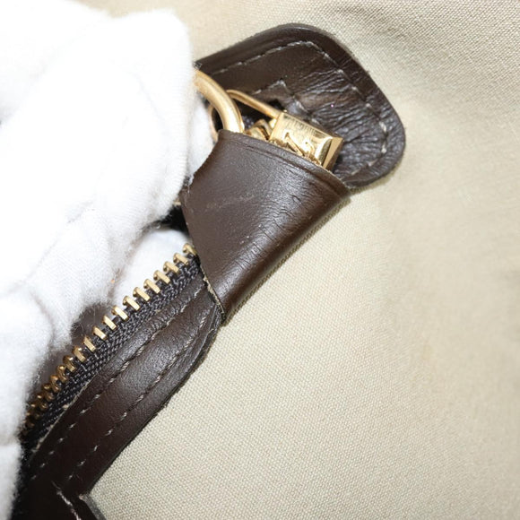 LOUIS VUITTON Monogram Mini Alma Haut Hand Bag Khaki M92203 LV Auth th6528