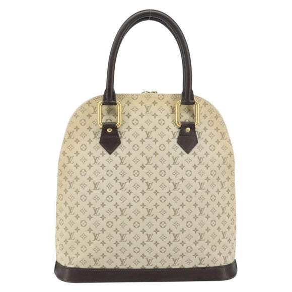 LOUIS VUITTON Monogram Mini Alma Haut Hand Bag Khaki M92203 LV Auth th6528