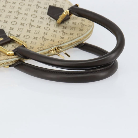 LOUIS VUITTON Monogram Mini Alma Haut Hand Bag Khaki M92203 LV Auth th6528