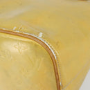 LOUIS VUITTON Monogram Vernis Houston Hand Bag Gris M91053 LV Auth th6529-8