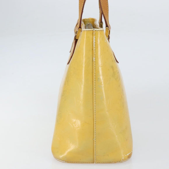 LOUIS VUITTON Monogram Vernis Houston Hand Bag Gris M91053 LV Auth th6529