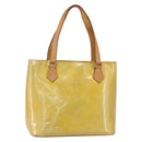 LOUIS VUITTON Monogram Vernis Houston Hand Bag Gris M91053 LV Auth th6530-1