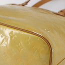 LOUIS VUITTON Monogram Vernis Houston Hand Bag Gris M91053 LV Auth th6530-17