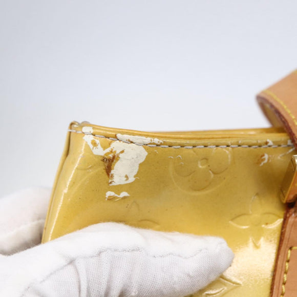 LOUIS VUITTON Monogram Vernis Houston Hand Bag Gris M91053 LV Auth th6530