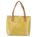 LOUIS VUITTON Monogram Vernis Houston Hand Bag Gris M91053 LV Auth th6530-13