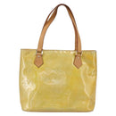 LOUIS VUITTON Monogram Vernis Houston Hand Bag Gris M91053 LV Auth th6530-2