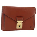 LOUIS VUITTON Epi Serie Dragonne Hand Bag Brown M52618 LV Auth th6531-1