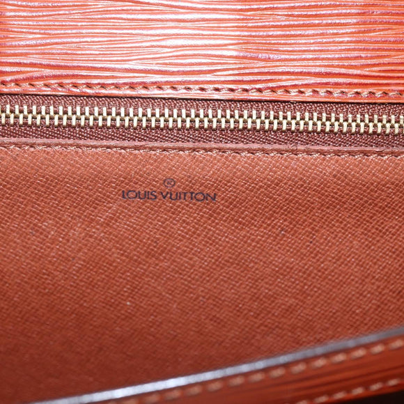 LOUIS VUITTON Epi Serie Dragonne Hand Bag Brown M52618 LV Auth th6531