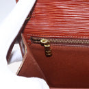 LOUIS VUITTON Epi Serie Dragonne Hand Bag Brown M52618 LV Auth th6531-19