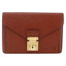 LOUIS VUITTON Epi Serie Dragonne Hand Bag Brown M52618 LV Auth th6531-13