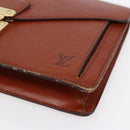 LOUIS VUITTON Epi Serie Dragonne Hand Bag Brown M52618 LV Auth th6531-7