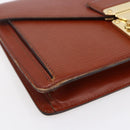 LOUIS VUITTON Epi Serie Dragonne Hand Bag Brown M52618 LV Auth th6531-14