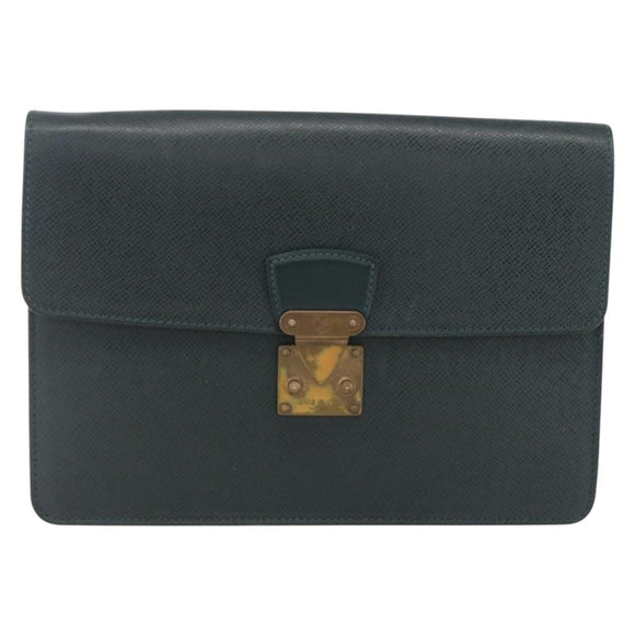 LOUIS VUITTON Taiga Pochette Kourad Clutch Bag Epicea M30194 LV Auth th6532