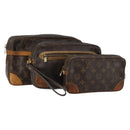 LOUIS VUITTON Monogram Clutch Bag 3 Set LV Auth th6534-1