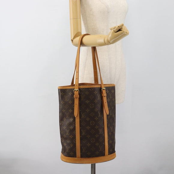 LOUIS VUITTON Monogram Bucket GM Schultertasche M42236 LV Auth th6535