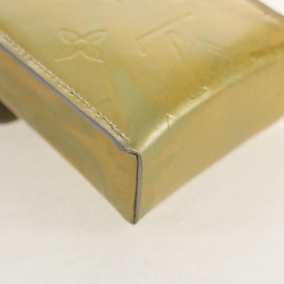 LOUIS VUITTON Monogram Vernis Walker Wallet Gris M91031 LV Auth th6542