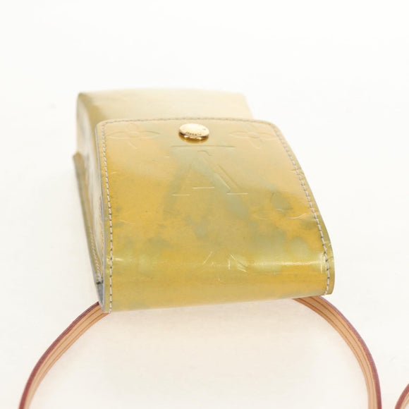 LOUIS VUITTON Monogram Vernis Walker Wallet Gris M91031 LV Auth th6542