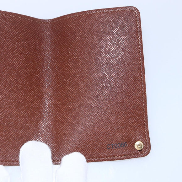 LOUIS VUITTON Monogram Porto Cartes Crdit Pression Card Case M60937 Auth th6543