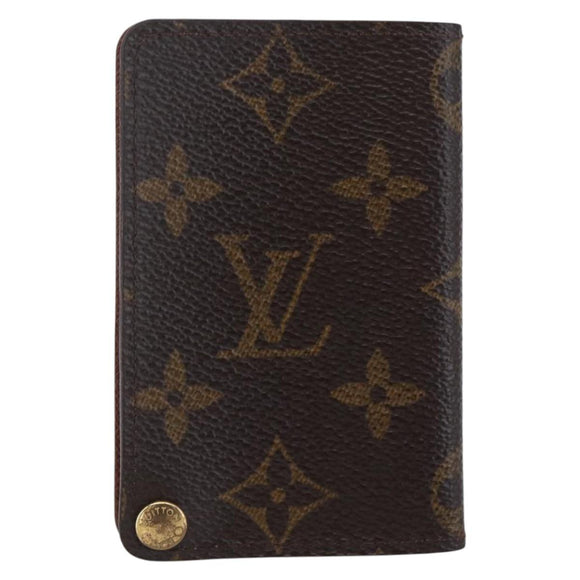 LOUIS VUITTON Monogram Porto Cartes Crdit Pression Card Case M60937 Auth th6543
