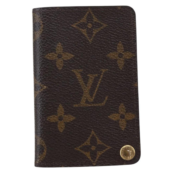 LOUIS VUITTON Monogram Porto Cartes Crdit Pression Card Case M60937 Auth th6543