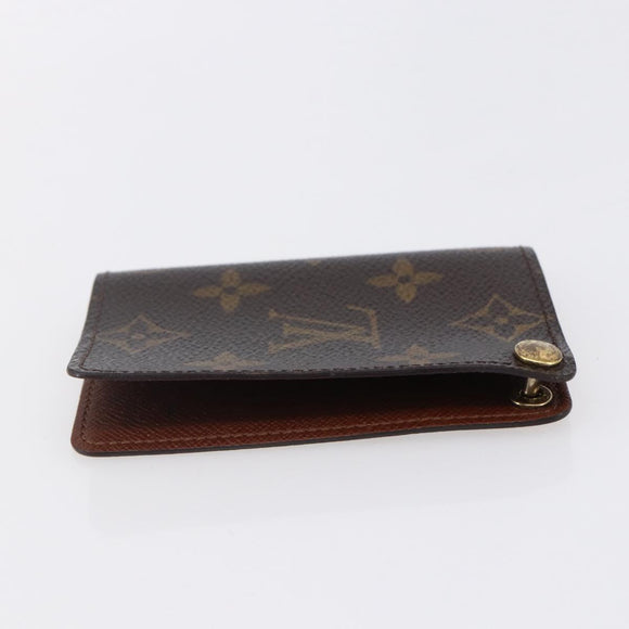 LOUIS VUITTON Monogram Porto Cartes Crdit Pression Card Case M60937 Auth th6543