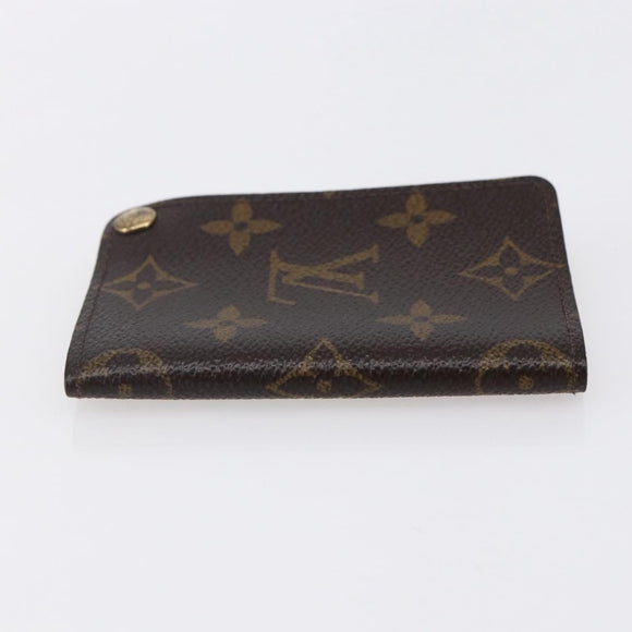 LOUIS VUITTON Monogram Porto Cartes Crdit Pression Card Case M60937 Auth th6543