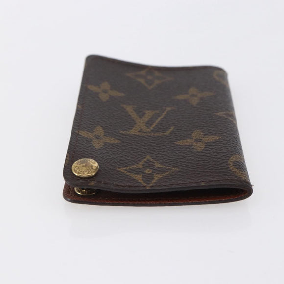 LOUIS VUITTON Monogram Porto Cartes Crdit Pression Card Case M60937 Auth th6543