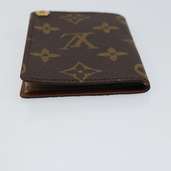 LOUIS VUITTON Monogram Porto Cartes Crdit Pression Card Case M60937 Auth th6544