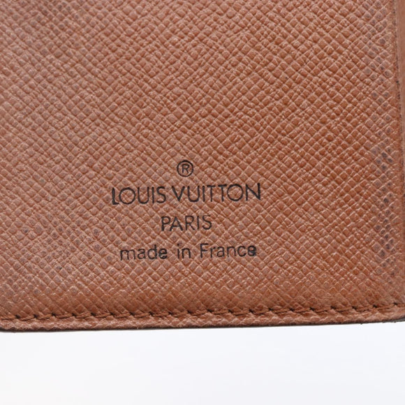 LOUIS VUITTON Monogram Agenda Mini Day Planner Cover R20007 LV Auth th6546