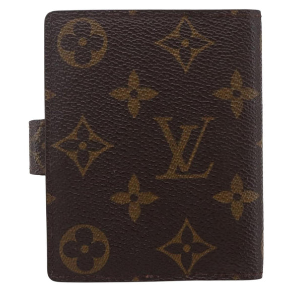 LOUIS VUITTON Monogram Agenda Mini Day Planner Cover R20007 LV Auth th6546