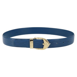 LOUIS VUITTON Epi Ceinture Classic Belt 32.7"" Blue LV Auth th6547