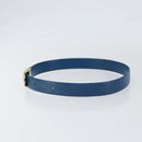 LOUIS VUITTON Epi Ceinture Classic Belt 32.7"" Blue LV Auth th6547-3
