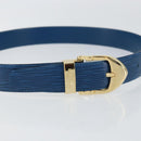 LOUIS VUITTON Epi Ceinture Classic Belt 32.7"" Blue LV Auth th6547-5