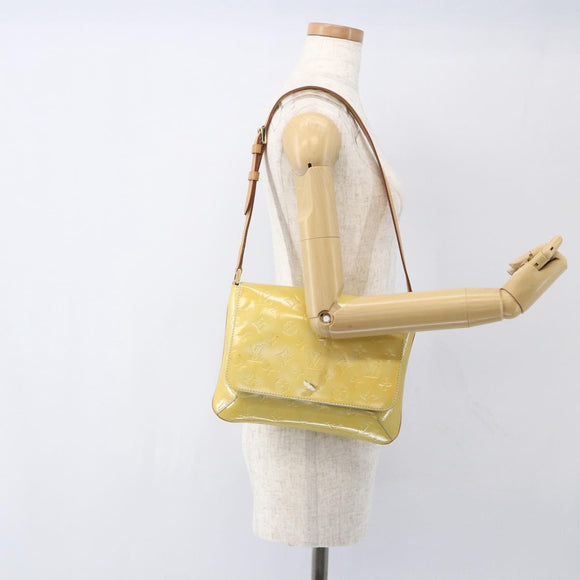 LOUIS VUITTON Monogram Vernis Thompson Street Bag Gris M91008 LV Auth th6553