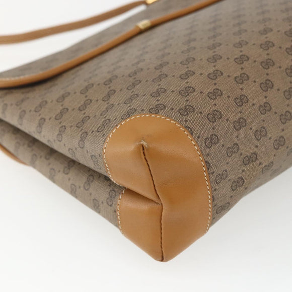 GUCCI Micro GG Supreme Shoulder Bag PVC Beige Gold 007 56 0087 Auth th6555