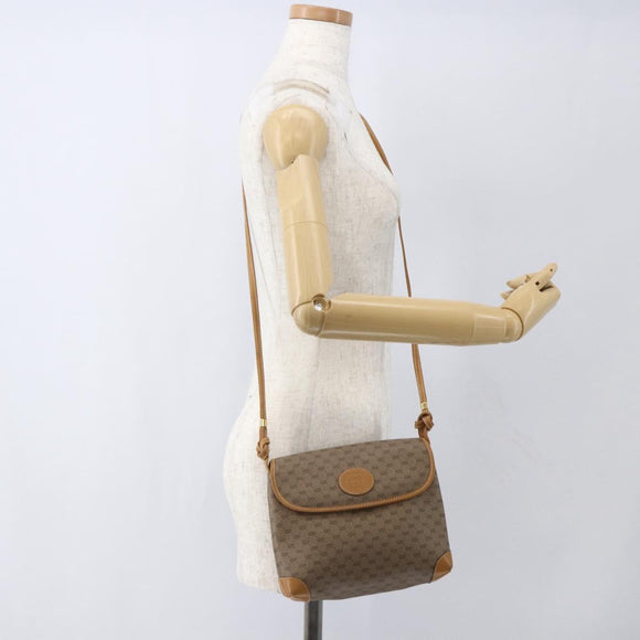 GUCCI Micro GG Supreme Shoulder Bag PVC Beige Gold 007 56 0087 Auth th6555