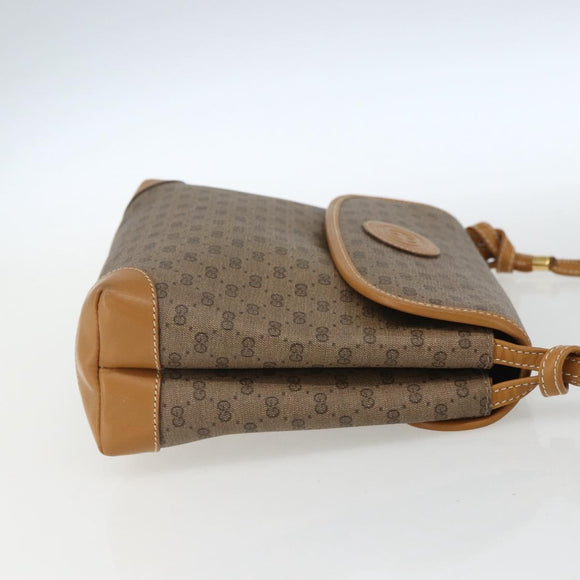 GUCCI Micro GG Supreme Shoulder Bag PVC Beige Gold 007 56 0087 Auth th6555