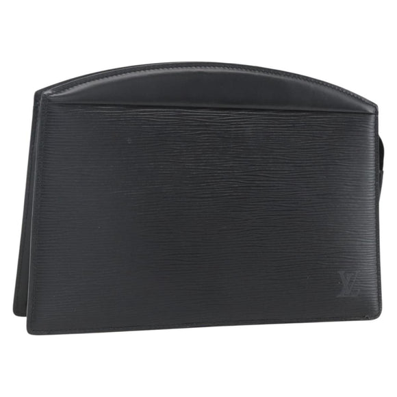 LOUIS VUITTON Epi Trousse Crete Pouch Black M48402 LV Auth th6556