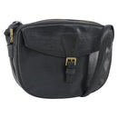 LOUIS VUITTON Epi Jeune Fille MM Shoulder Bag Black M52152 LV Auth th6558-1