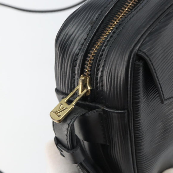 LOUIS VUITTON Epi Jeune Fille MM Shoulder Bag Black M52152 LV Auth th6558