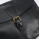 LOUIS VUITTON Epi Jeune Fille MM Shoulder Bag Black M52152 LV Auth th6558-18