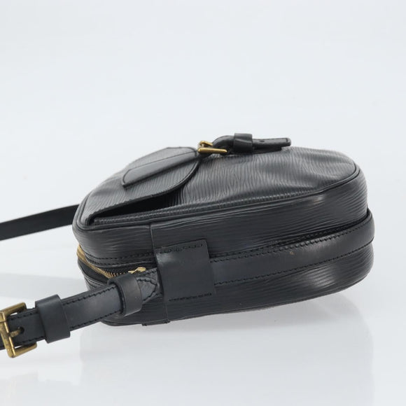 LOUIS VUITTON Epi Jeune Fille MM Shoulder Bag Black M52152 LV Auth th6558