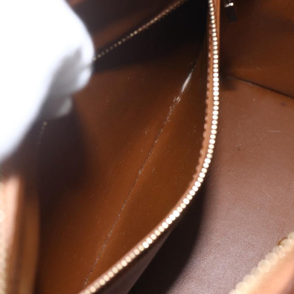 LOUIS VUITTON Monogram Vernis Houston Hand Bag Bronze M91122 LV Auth th6562