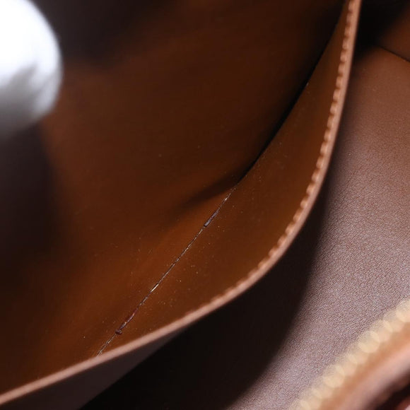 LOUIS VUITTON Monogram Vernis Houston Hand Bag Bronze M91122 LV Auth th6562