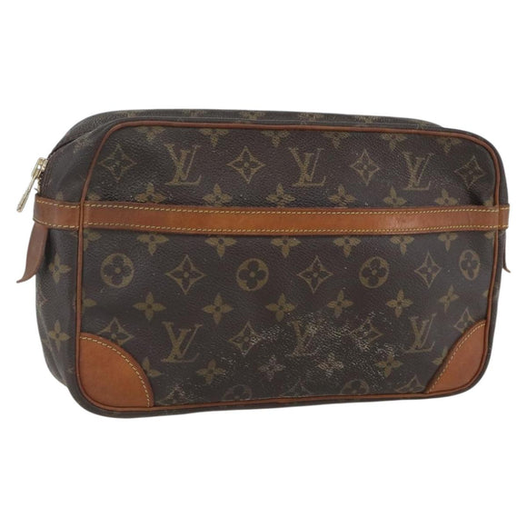 LOUIS VUITTON Monogram Compiegne 28 Clutch Bag M51845 LV Auth th6565