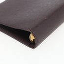 LOUIS VUITTON Taiga Agenda MM Day Planner Cover Acajou R20416 LV Auth th6572-16