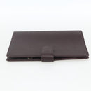 LOUIS VUITTON Taiga Agenda MM Day Planner Cover Acajou R20416 LV Auth th6572-3